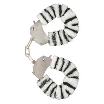 Furry Fun Handboeien Zebra Print