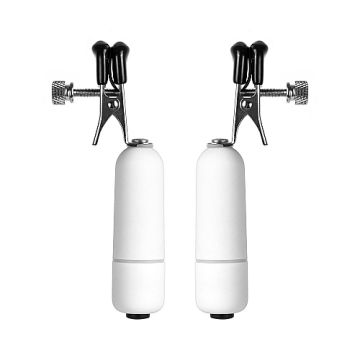 Ouch! Vibrating Nipple Clamps Tepelklemmen Wit