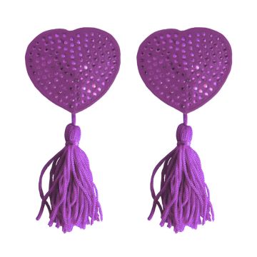 Ouch! Nipple Tassels Heart Paars