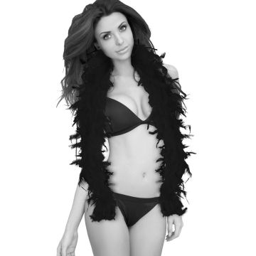 Seductive Feather Boa Zwart