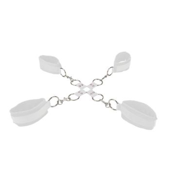 Ouch! Velcro Hand- & Enkelboeien Set Wit