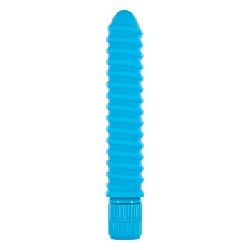 Funky Ribbed Vibe Vibrator Blue