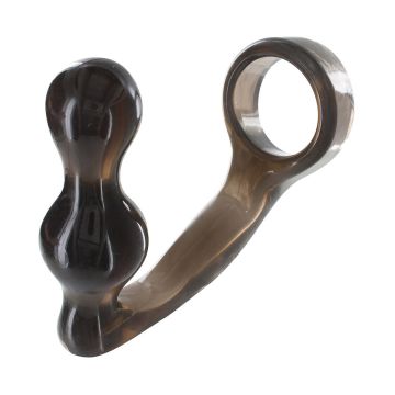 ToyJoy Power Plug & Penisring Donkergrijs