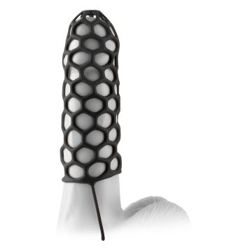Fantasy X-tensions Silicone Warrior Cock Cage Zwart