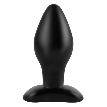 Large Silicone Butt Plug Zwart