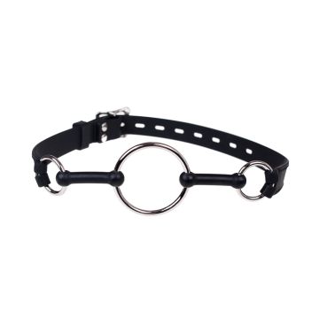 Metal O-Ring Gag Zwart