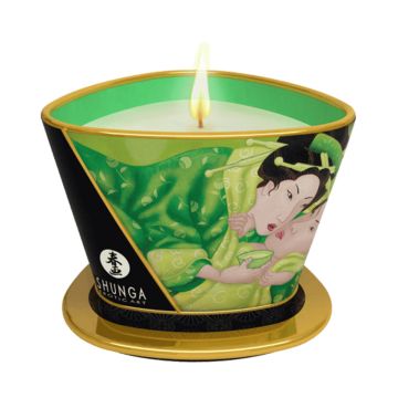 Shunga Candle Green Tea Massage Kaars 170 ml.