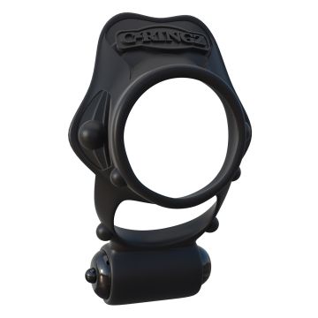 C-Ringz Rock Hard Vibrating Ring Cockring Zwart