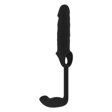 Sono Stretchy Penis Extension & Plug No. 34 Zwart