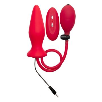 Ouch! Inflatable Vibrating Silicone Vibrator Rood