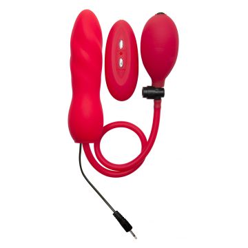 Ouch! Inflatable Vibrating Silicone Twist Vibrator Rood