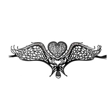 Ouch! Swan Masquerade Masker Zwart