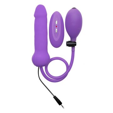Ouch! Inflatable Vibrating Silicone Vibrator Paars