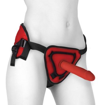 Deluxe Silicone Strap-On Set 8 Inch Rood