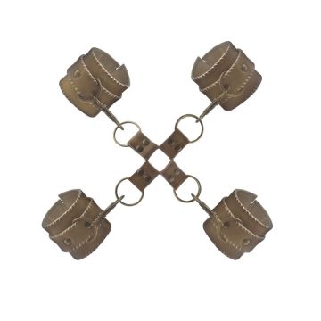 Ouch! Hogtie Boeien Set Bruin