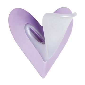 Ladyshape Heart Scheer Sjabloon Wit/Paars