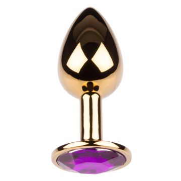 Plug It Strass Buttplug Small Goud/Paars