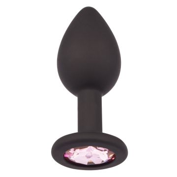 Plug It Strass Buttplug Small Zwart/Roze