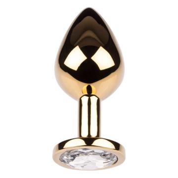 Plug It Strass Buttplug Medium Goud/Zilver