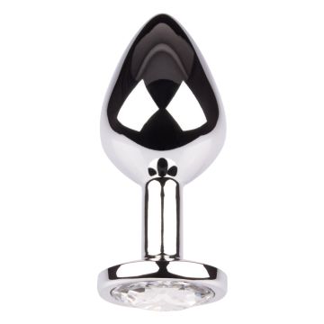 Plug It Strass Buttplug Medium Zilver