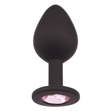 Plug It Strass Buttplug Medium Zwart/Roze