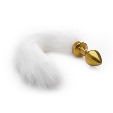 Ouch! White Tail Buttplug Goud
