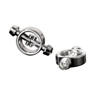 Metal Worx Magnetische Tepel Klemmen Zilver