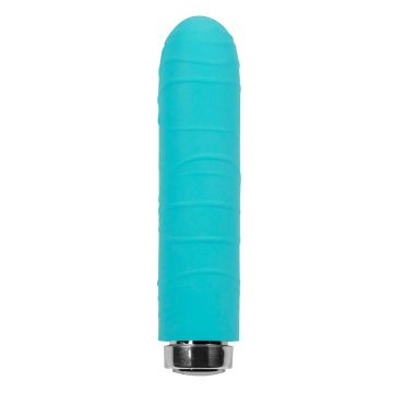 Key Charms Petite Silk Mini Vibrator Turquoise