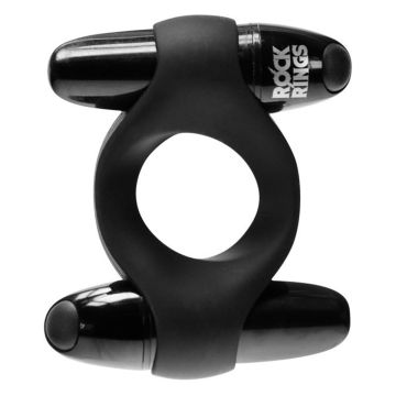 Rock The Double Dragon Cockring Zwart