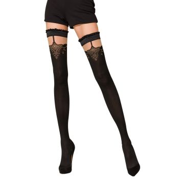 Passion Gold Collection ST100 Kousen Zwart S/M