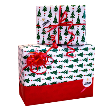 Inpakservice Kerst Rood/Groen/Wit