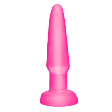 Basix Rubber Works Beginner's Buttplug Roze