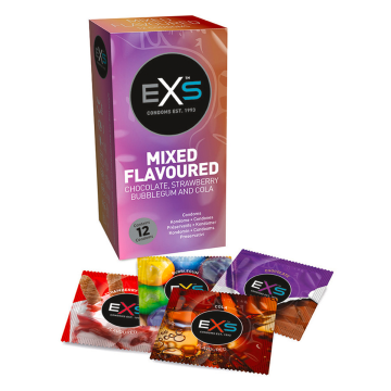 EXS Mixed Flavoured Condooms 12 Stuks