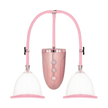 Pumped Automatic Rechargeable Breast Pump Set Large Roze