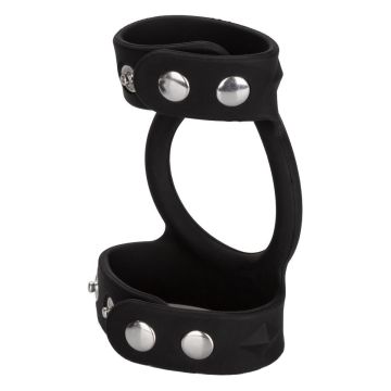 Tri-Snap C & B Cage Cockring Zwart