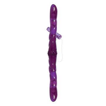 Adam & Eve Connect 2 Vibrating Double Dildo Paars