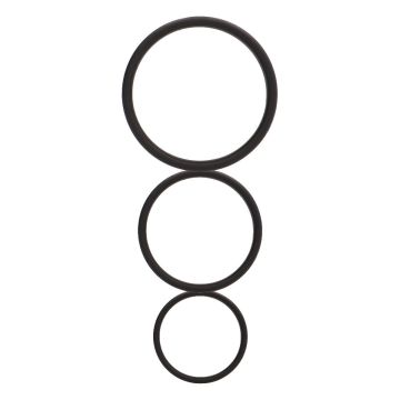 Flat Cockring Set Zwart