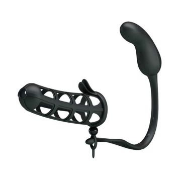 Pretty Love Hercules Cock Cage Met Vibrerende Plug Zwart