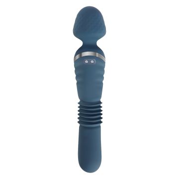 Adam & Eve Dual End Thrusting Wand Blauw