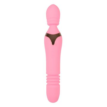 Ohh! Deluxe Lucy Thrusting Wand Vibrator Licht Roze