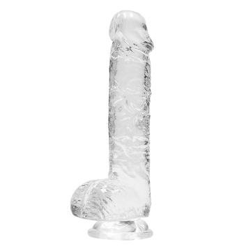 RealRock Crystal Clear Dildo 6 Inch Transparant