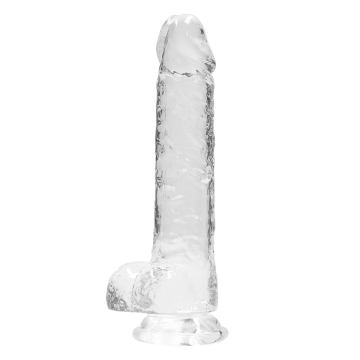 RealRock Crystal Clear Dildo 8 Inch Transparant
