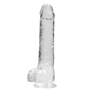 RealRock Crystal Clear Dildo 9 Inch Transparant