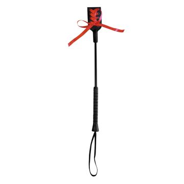 Fetish Store Ribbon Zweep Zwart/Rood