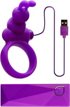 Abia Elpis Vibrating Cockring Paars